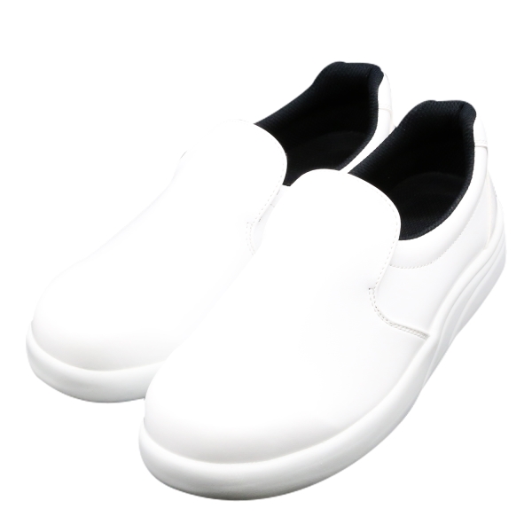 【廃番】現場市場 コックシューズ 快適 白 23.5 K-01