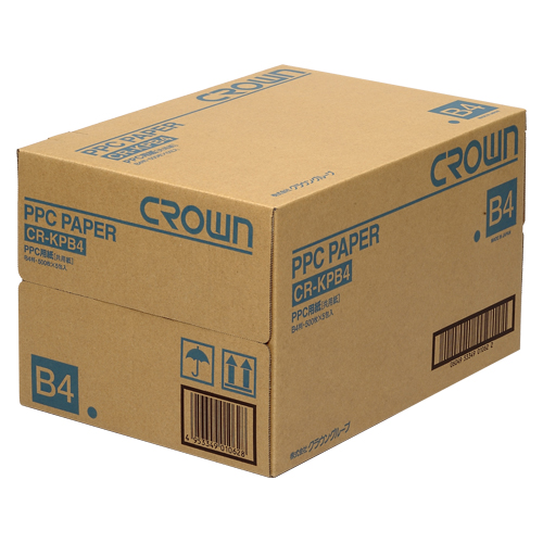 クラウン コピー用紙 B4 1箱 500枚×5冊 CR-KPB4-W