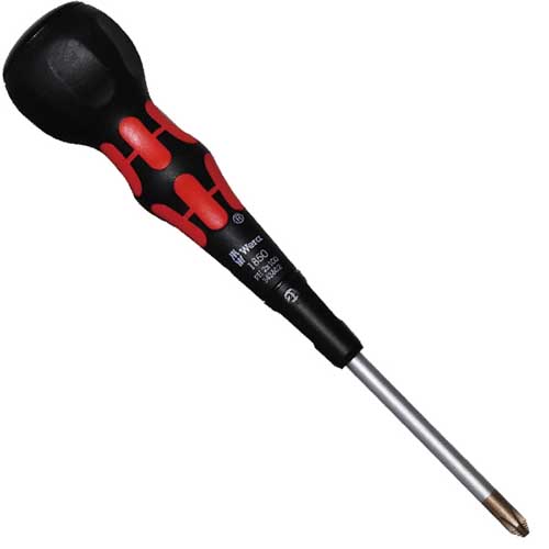 Wera ボールグリップ レーザーチップドライバー PH2x100mm red 1850