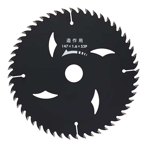 建工快速 造作用チップソー BLACK 147×1.6×52P 147X52P