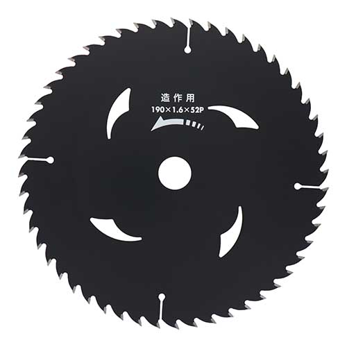 建工快速 造作用チップソー BLACK 190×1.6×52P 190190X52P