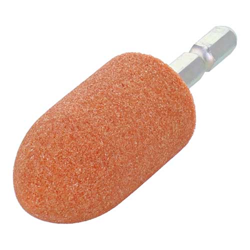 H&H WA6-39 六角軸軸付砥石 砲弾型 #60