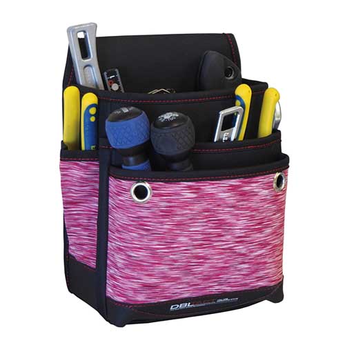 DBLTACT スパンデックスシリーズ 腰袋3段大ワイド レッド DT-03W-KR