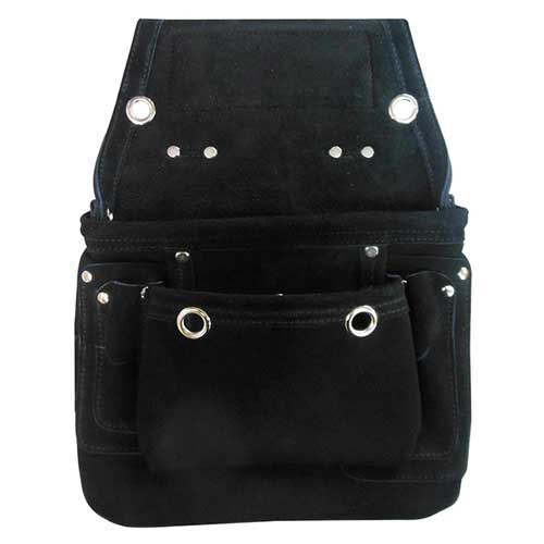 DBLTACT スエード本革釘袋 1段 ブラック DSL-01BK