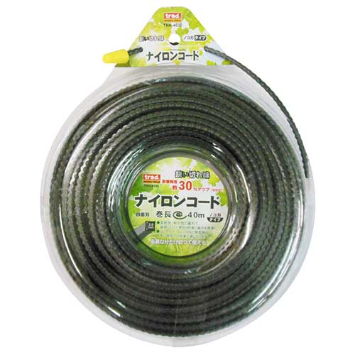 trad ナイロンコード 四面刃 ノコ刃タイプ3.0mm 40m TNN-4030