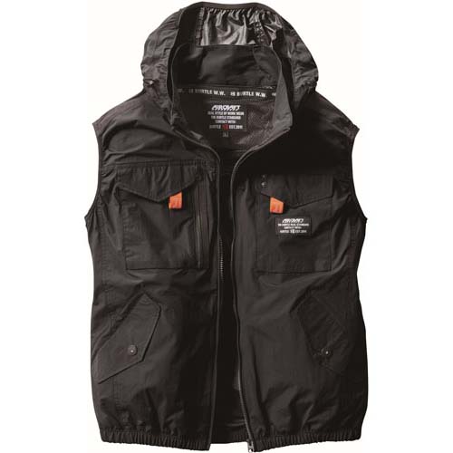 【2025年度完売】バートル ACベスト XL ブラック AC1154-35-XL