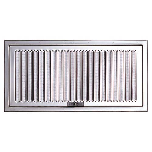 宇佐美工業ステン床下換気口 スライド式 竹 H200×W400 シルバー アミ付 YST2040-SM