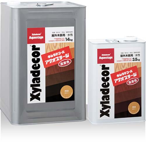 水性キシラデコール　アクオステージ　#408：パリサンダ　3.5kg（大阪ガス/木材保護塗料） 大阪ガスケミカル キシラデコールアクオステージ (業務用)パリサンダ