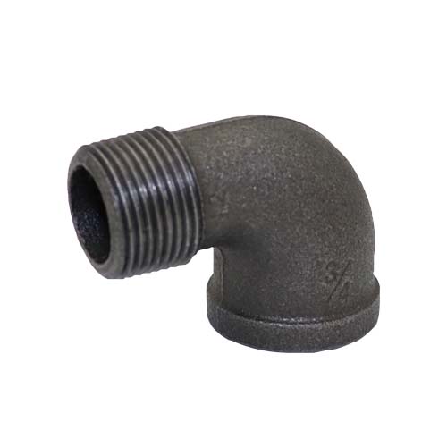 フローバル 黒・ストリートエルボ 3/8 HC-SL-3/8-BK