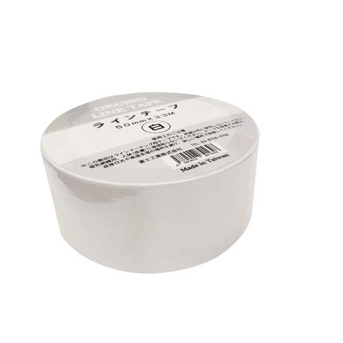 富士工業 オーキッドラインテープ 白 50mm×33m 1箱(24巻) 00116716