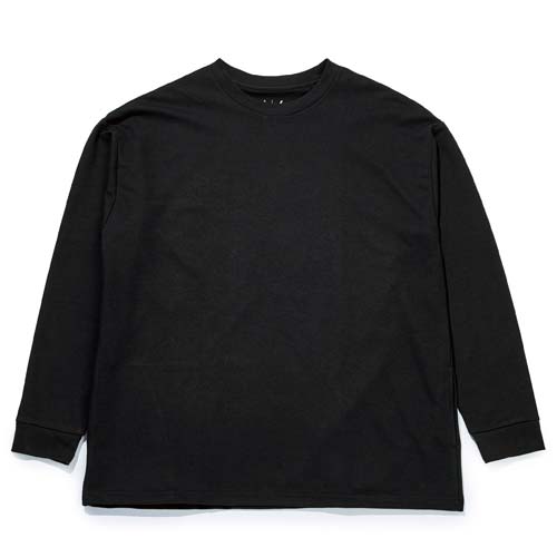 おたふく フーバー オーバーサイズ ロングスリーブ クールTシャツ ブラック S FB-701