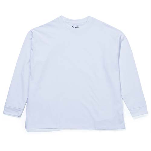 おたふく フーバー オーバーサイズ ロングスリーブ クールTシャツ ホワイト M FB-701