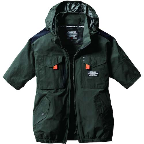 【2025年度完売】バートル ACタクティカル半袖ブルゾン ミルスグリーン L AC1156