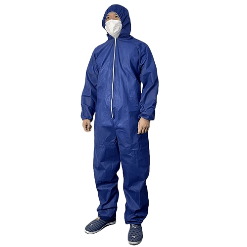 現場市場 使い捨て保護服 不織布つなぎ ネイビー 3L OSK-DC-NA