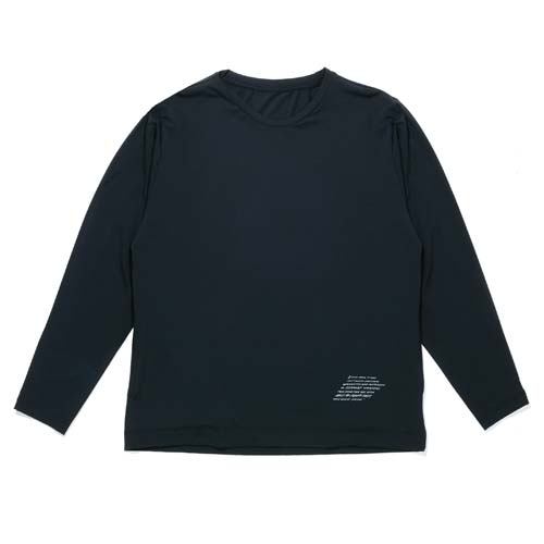 おたふく BT ゆったりストレッチ冷感 ロングスリーブ クルーネックシャツ 11.ブラック S JW-742