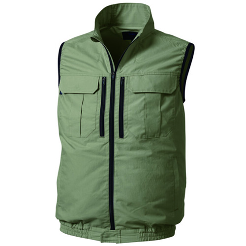 空調服 空調服 ベスト カーキグリーン M KU92300G60S2