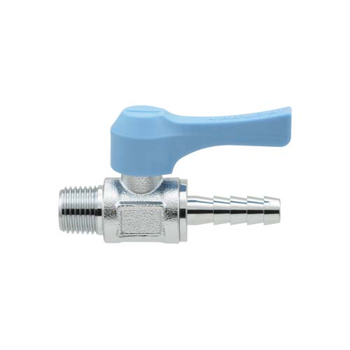 ガオナ ミニボールバルブ ホースニップル R1/8×6.0ミリ 水・エアー・油用 小型 GA-JM086