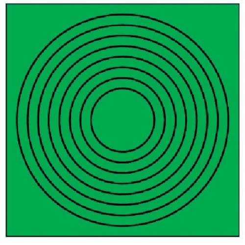 ユニット ゲージマーカー円形緑・PPステッカー・10枚組 446-86