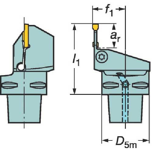 トキャプト サンドビック コロマントキャプト 機械対応型クランプユニット C4-TLI-OK55A [A012501]：DAISHIN工具箱