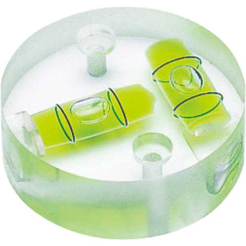 KOD 樹脂製水平器 丸クロス型アイベル(取付穴付) 直径25MM CRTH-25