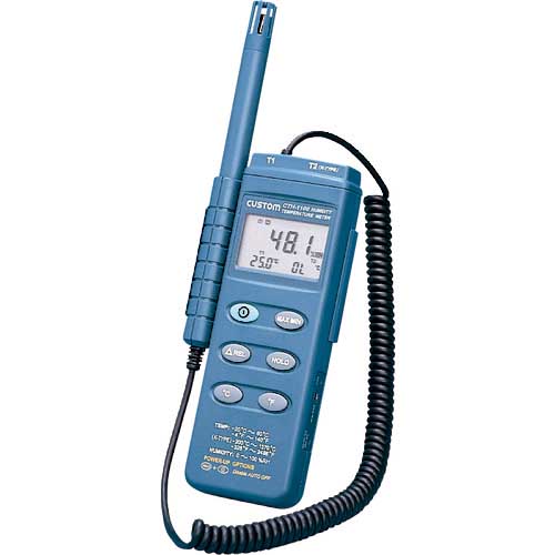 CUSTOM 温湿度計 センサプローブ 使用温度範囲-20〜60℃ CTH-1100