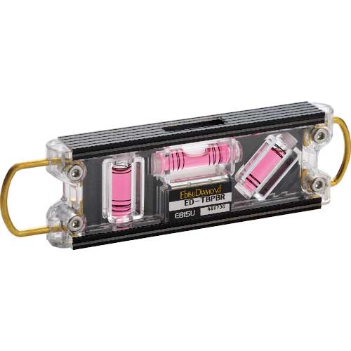 エビスダイヤモンド 水平器 トビレベル・プロ ブラック/レッド ED-TBPBR