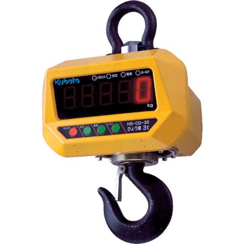 クボタ 防水・防塵直示式ホイストスケール2000kg(検定無し) HS-CD-20