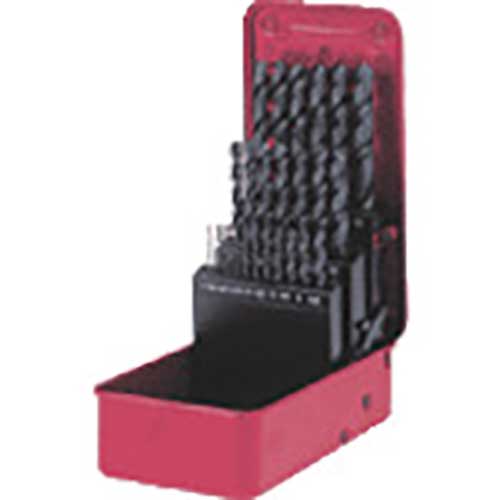 三菱K KSDSET ステンレス用 コバルトハイスドリルセット(スチールケース 25本入) KSDSET25