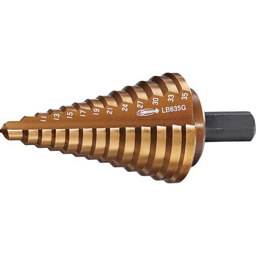 エビ ステージドリル Tinコーティング 9段 軸径10mm 4-12 エビ ステージドリル Ｔｉｎコーティング ９段 軸径１０ｍｍ ５−２１