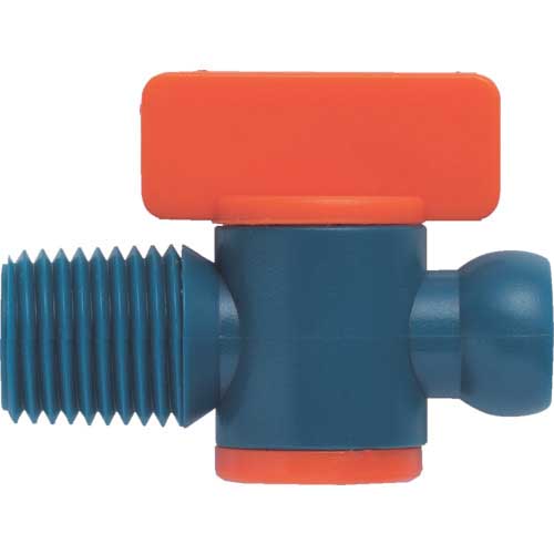 TRUSCO クーラントライナー おねじタイプバルブ サイズ1/4 (1個入) P-CL-2B02