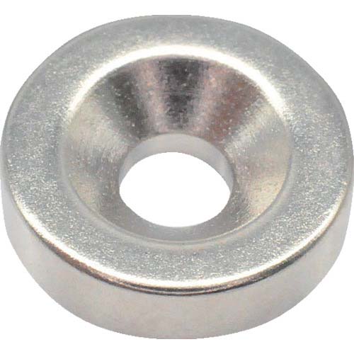 TRUSCO ネオジム丸形磁石 皿ねじ穴付 外径11mm×3mm M3 1個入 T11R03-M3