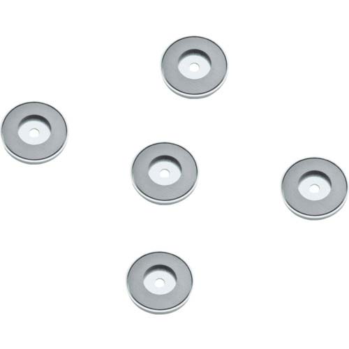 TRUSCO まとめ買い キャップ付フェライト磁石 丸形穴あり 外径66mmX厚み9.8mm 5個入 TFC66RA-5P