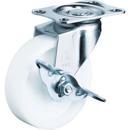 ハンマー プレート式キャスター420Eシリーズ ナイロン車