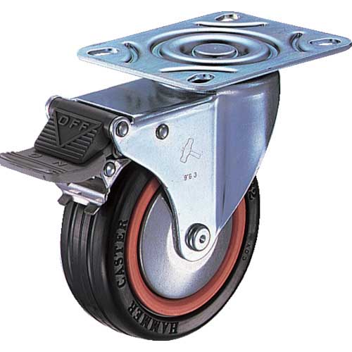 ハンマー Mシリーズ 自在 SP付 ゴム車 トータルロック 415M-RB