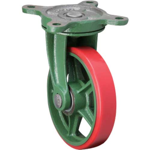 東北車輛製造所 鋳物製キャスター 標準型自在金具付ウレタン車輪 75 75BRULB