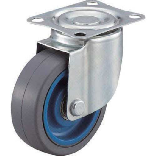 ワコーパレット エアーキャスター(自在車) 75mm ゴム車 ALG-75-NR