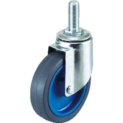 ワコーパレット エアーキャスターねじ込みタイプ(自在車) 100mm ナイロンホイールゴ ALT-100NR