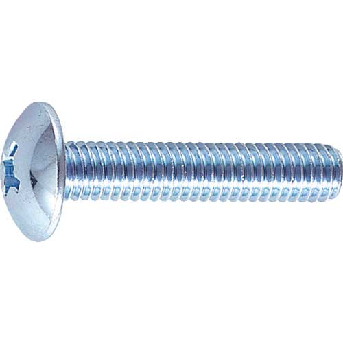 TRUSCO トラス頭小ねじ ユニクロ 全ネジ M6×8 75本入 B04-0608