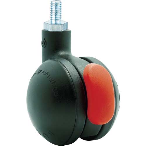 SAMSONG ねじ込み式デザイン双輪キャスターBola(ナイロン+ポリウレタン車)