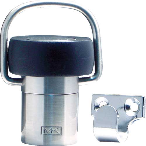 MK ワーク戸当 フック付 45mm サテンシルバー D-315-453