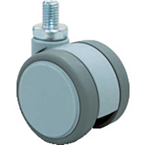 東海 ねじ込み式双輪キャスター(エラストマー車)