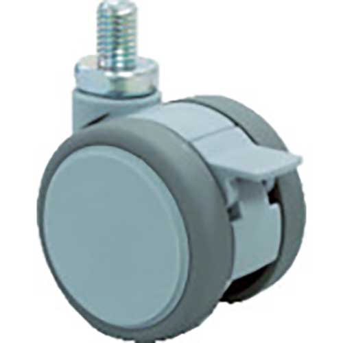 東海 ねじ込み式双輪キャスター(エラストマー車)