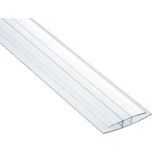 光 ジョイント用ポリカジョイナー エ型 差し込み幅5.1×1820mm KTP-1800H
