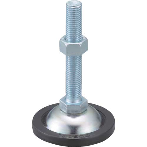 TRUSCO アジャスターボルト 500kgタイプ M16×130 スチール 台座部樹脂カバー付き NA-2-16X130