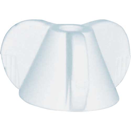 【廃番】三星 蝶ナット プッシュインラバーナット ねじ径M8 白 PIR-1-M8-W-5P