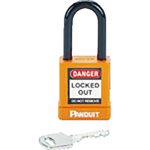 PANDUIT ロックアウト用非電導性パドロック オレンジ (1個=1箱) PSL-8OR