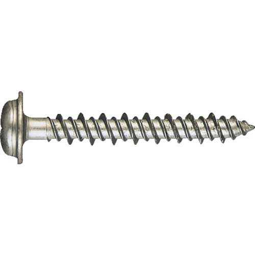TRUSCO Pレスアンカー 座なべ頭 スチール 4X25 42本入 (コンクリート・ブロック・木材用/ねじ固定式 ) PWV-425BT
