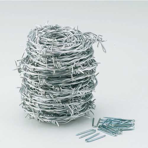 TRUSCO 有刺鉄線 溶融亜鉛メッキ 1.6mm×20m TUW-16-20