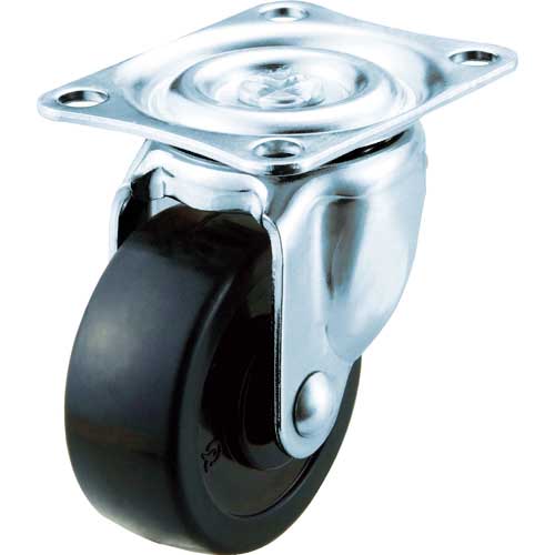 TRUSCO キャスター TYGシリーズ 自在 ゴム車 50mm TYG-50