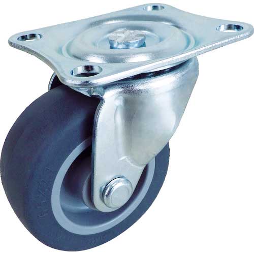 TRUSCO キャスター TYGシリーズ 自在 エラストマー車 50mm TYGE-50